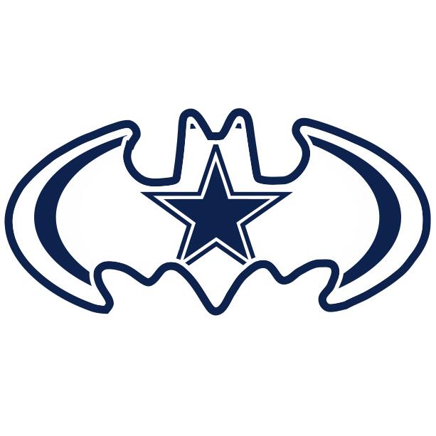 Dallas Cowboys Batman Logo iron on transfers